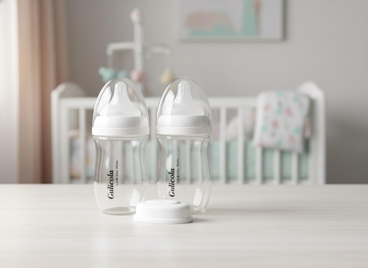 Glass Baby Bottles – Anti-Colic (2-Pack)