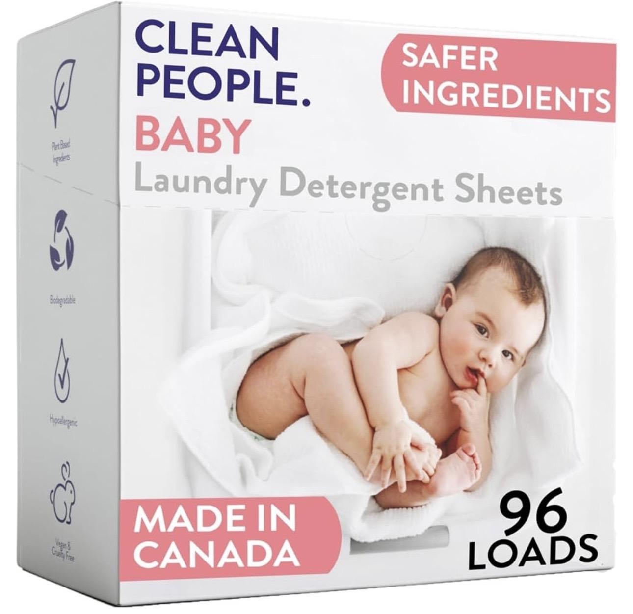 Clean People Fragrance-Free Baby Laundry Sheets