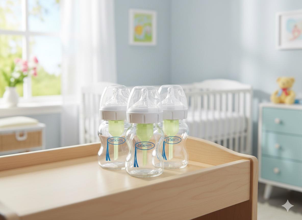 Dr Brown’s Natural Flow Wide-Neck Glass Bottles